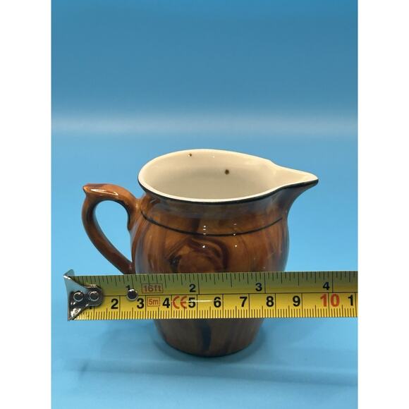 Vintage Union K Faux Wood Porcelain Small Pitcher/Creamer Czechoslovakia - Picture 8 of 8